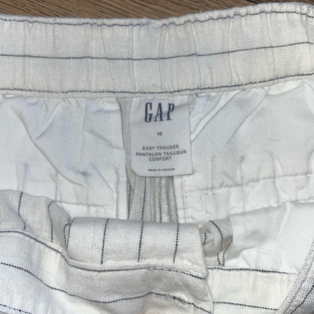 NWT GAP High Rise Linen-Cotton Trousers - Picture 8 of 10